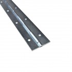 Punched Zinc Plated Steel Piano Hinge - 40mm Wide